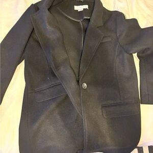 Women's Black Blazer Coat
